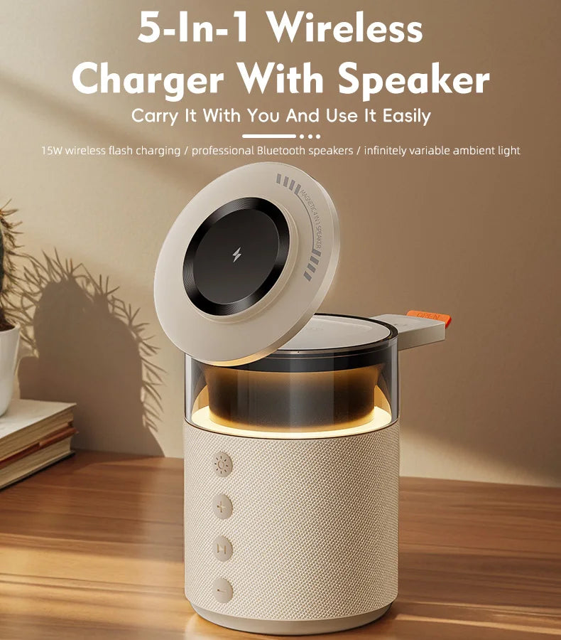 5-in-1 Magnetic Wireless Charging Station