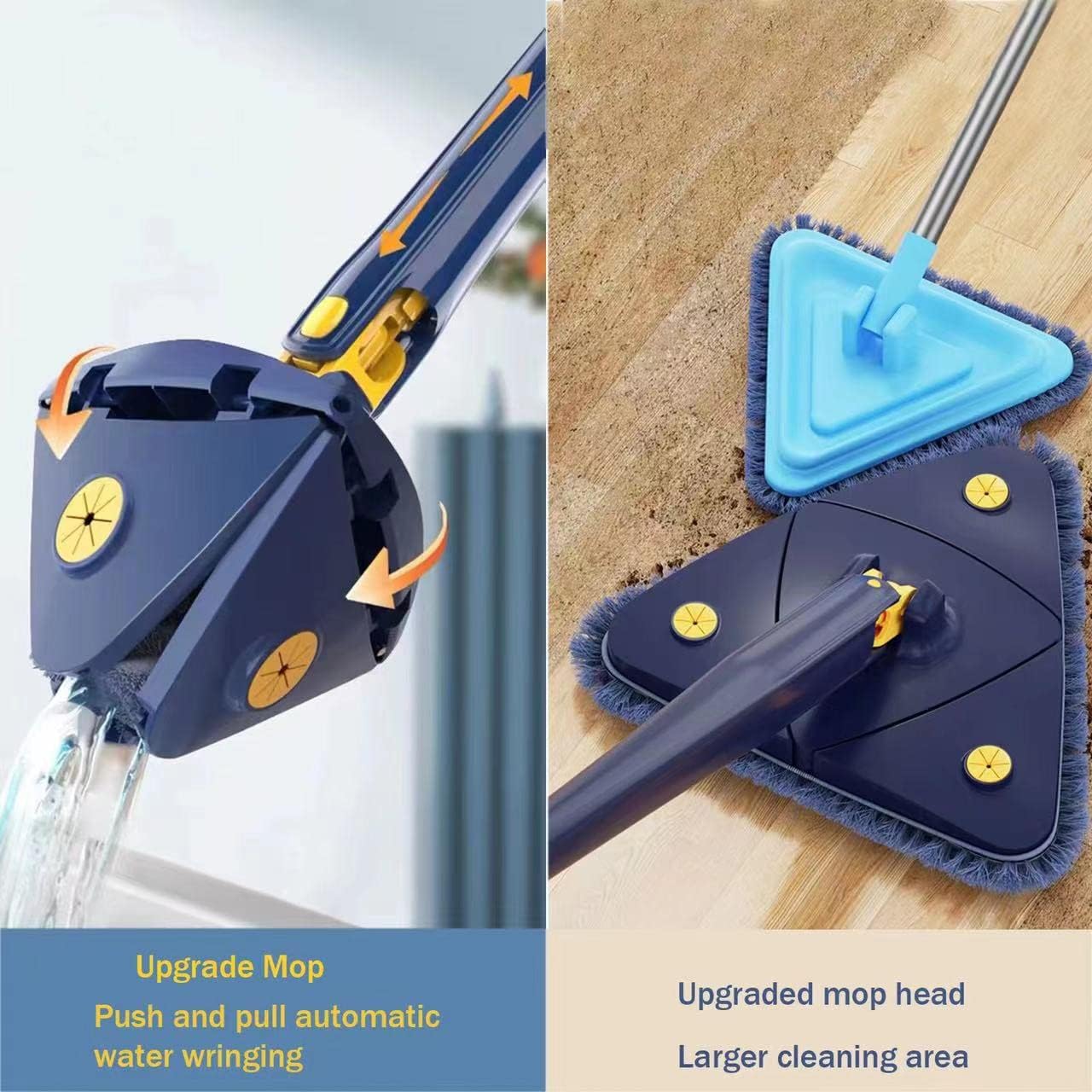 Self-Squeeze Triangular Mop